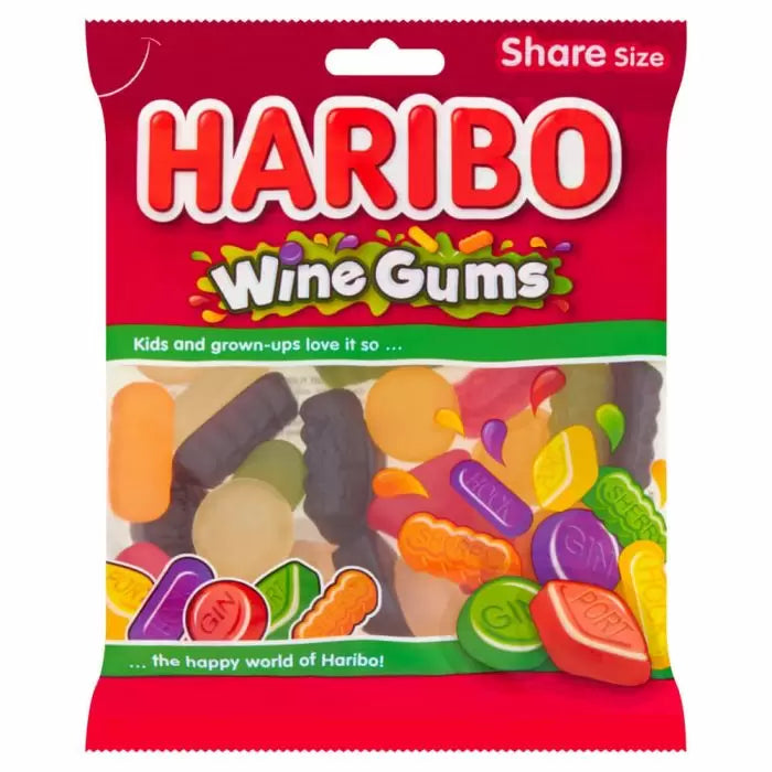 Haribo Wine Gums Share Bag 140g